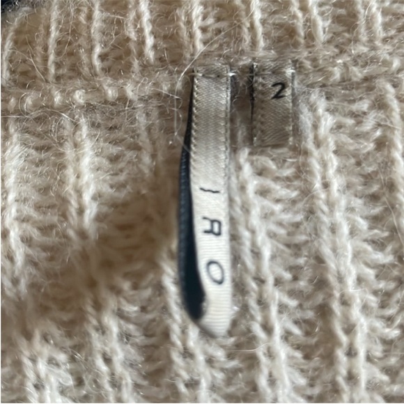 IRO Black and Cream Sweater sz M - Picture 7 of 9